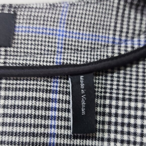 Theory Gray Plaid Button-Down Dress - Picture 12 of 12